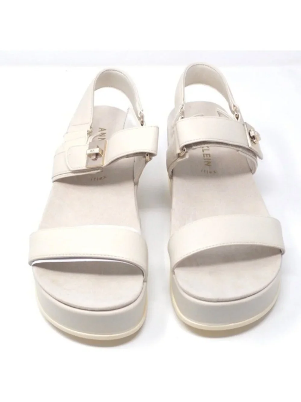 Anne Klein Akverse Off White Sandals Women’s 9M